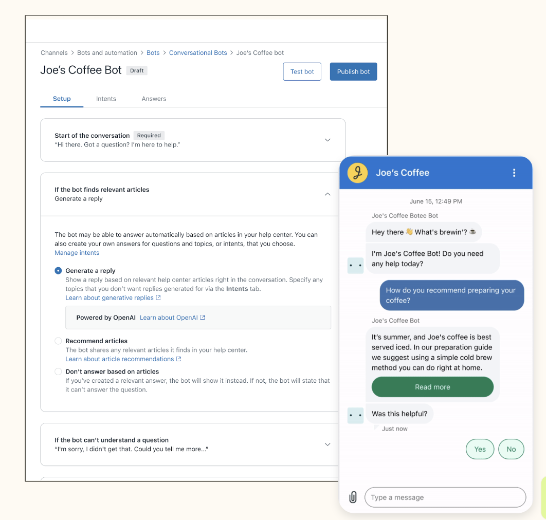 Zendesk AI-agents example